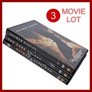 Batman Begins Dark Knight Batman v Superman DVD Lot 3 Movie Set Action DC Comics